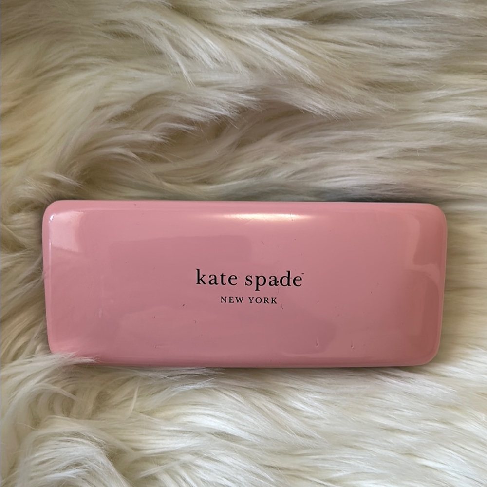 Kate Spade Pink and Green Sunglasses Eyeglasses Case Only